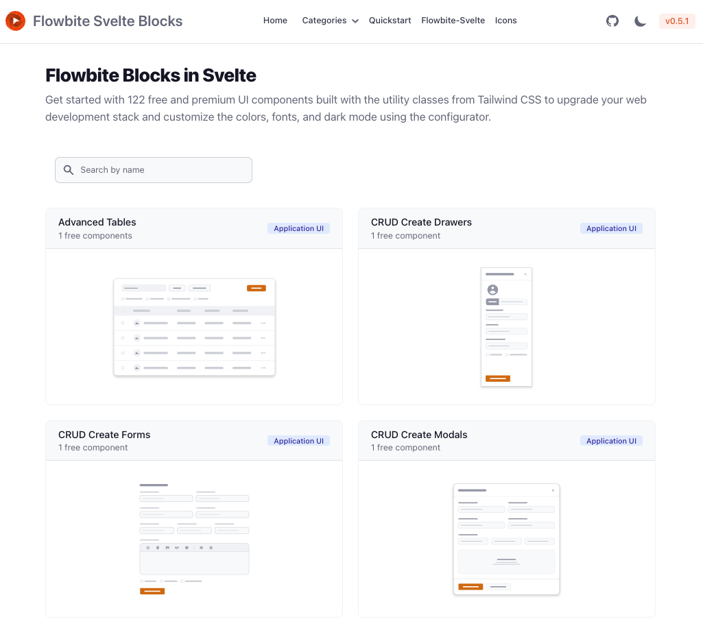 Flowbite Svelte Blocks